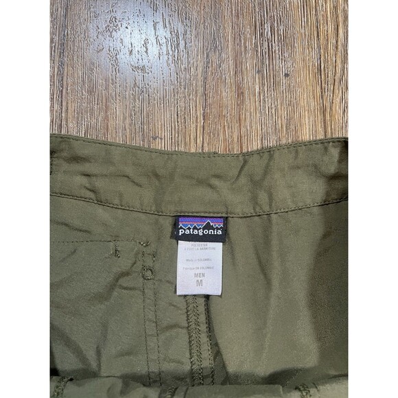 Patagonia Island Hopper Nylon Shorts Mens Medium Green Outdoor Hiking - Picture 4 of 11